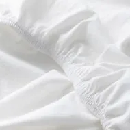 Hoeslaken voor co-sleeper 45x90 cm van jersey in wit en olijfgroen van Petite Amélie