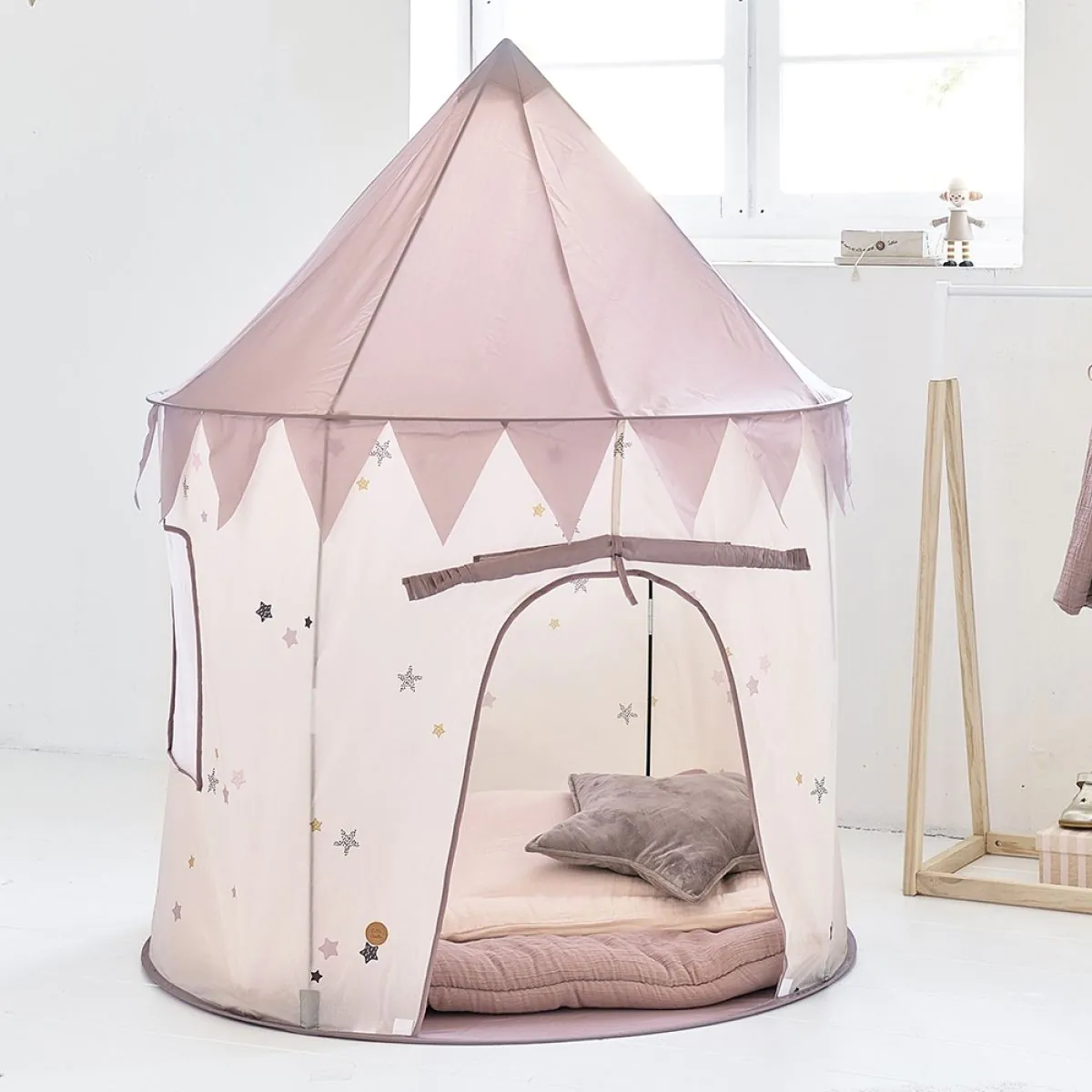 Speeltent Lara | licht en donker roze | 135 cm hoog