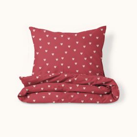 Dekbedovertrekset flanel «Heart» | 120 x 150 cm