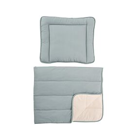 Peuterdekbed zonder overtrek incl. kussen | 120 x 150 cm | Groen