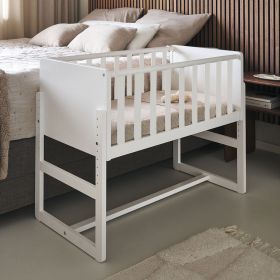2-IN-1 CO SLEEPER / AANSCHUIFBEDJE «NUAGE» | WIT