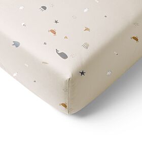 HOESLAKEN LEDIKANT 60 x 120 CM «SEA LIFE» | BEIGE-ZAND