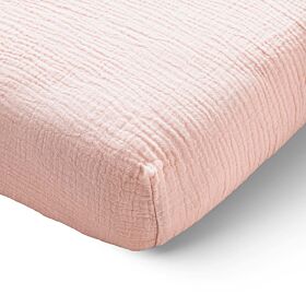 HOESLAKEN 70X140 CM MOUSSELINE | 100% BIOLOGISCH KATOEN | ROZE