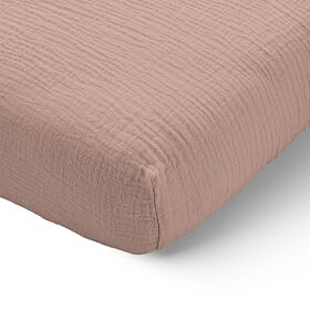 HOESLAKEN 80 X 160 CM | MOUSSELINE KATOEN | OUD ROZE