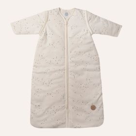 BABY SLAAPZAK MET AFRITSBARE MOUWEN «STARS» | OFF-WHITE | 90 CM | 6-18 MAANDEN