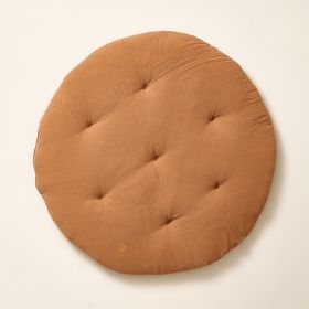ROND SPEELKLEED Ø100 CM| MOUSSELINE KATOEN | CARAMEL