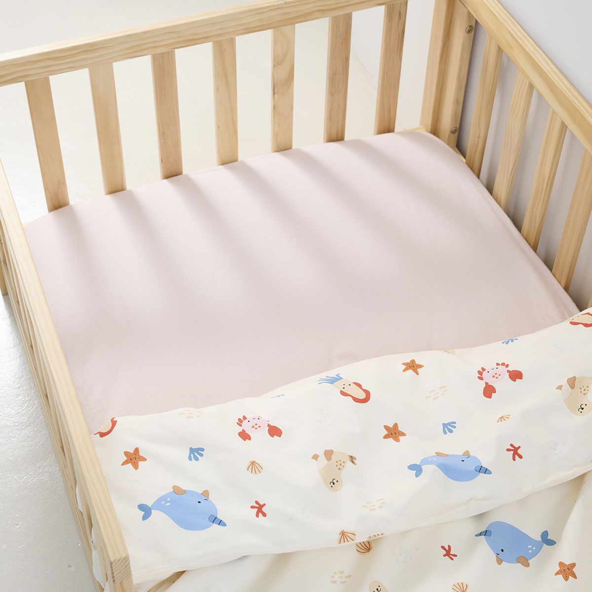 Hoeslaken voor kinderbed, 2 stuks, 140 x 70, 100% katoen, zacht, hypoallergeen, volledig elastische rok, ademend, gemakkelijk te onderhouden (dinosaurus