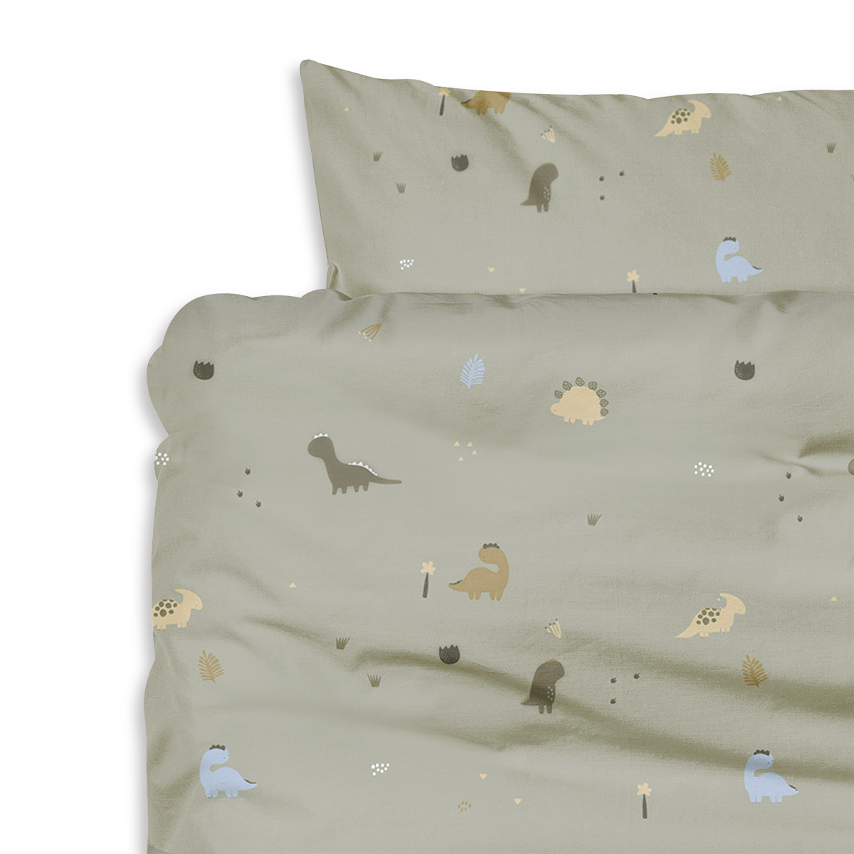 So Soft Dekbedovertrek Dino Daisy - microvezel - 120x150 cm