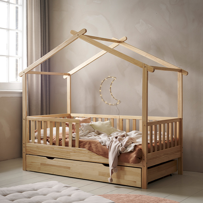Hausbett «Maison» | 80 x 160 cm | Natur