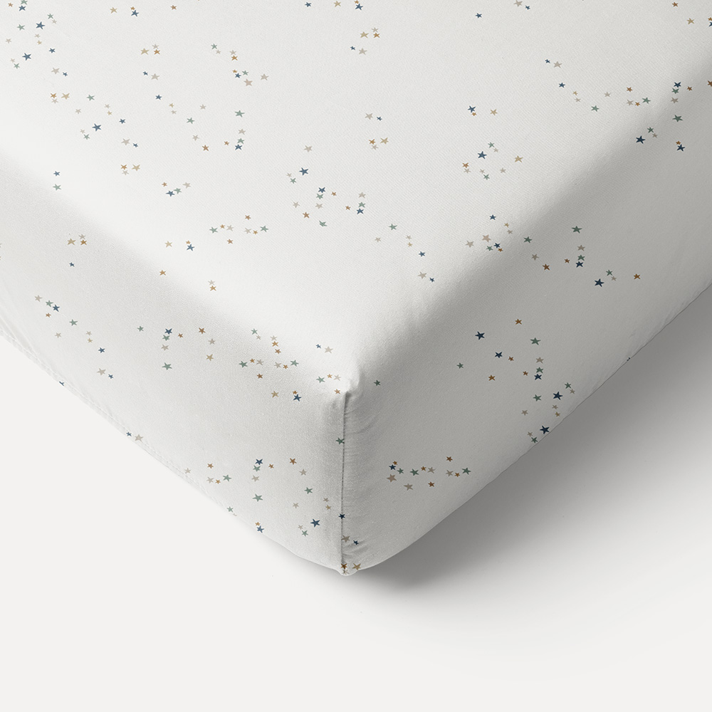 BABY HOESLAKEN 60 X 120 CM «STARS» | OFF-WHITE MET STERREN