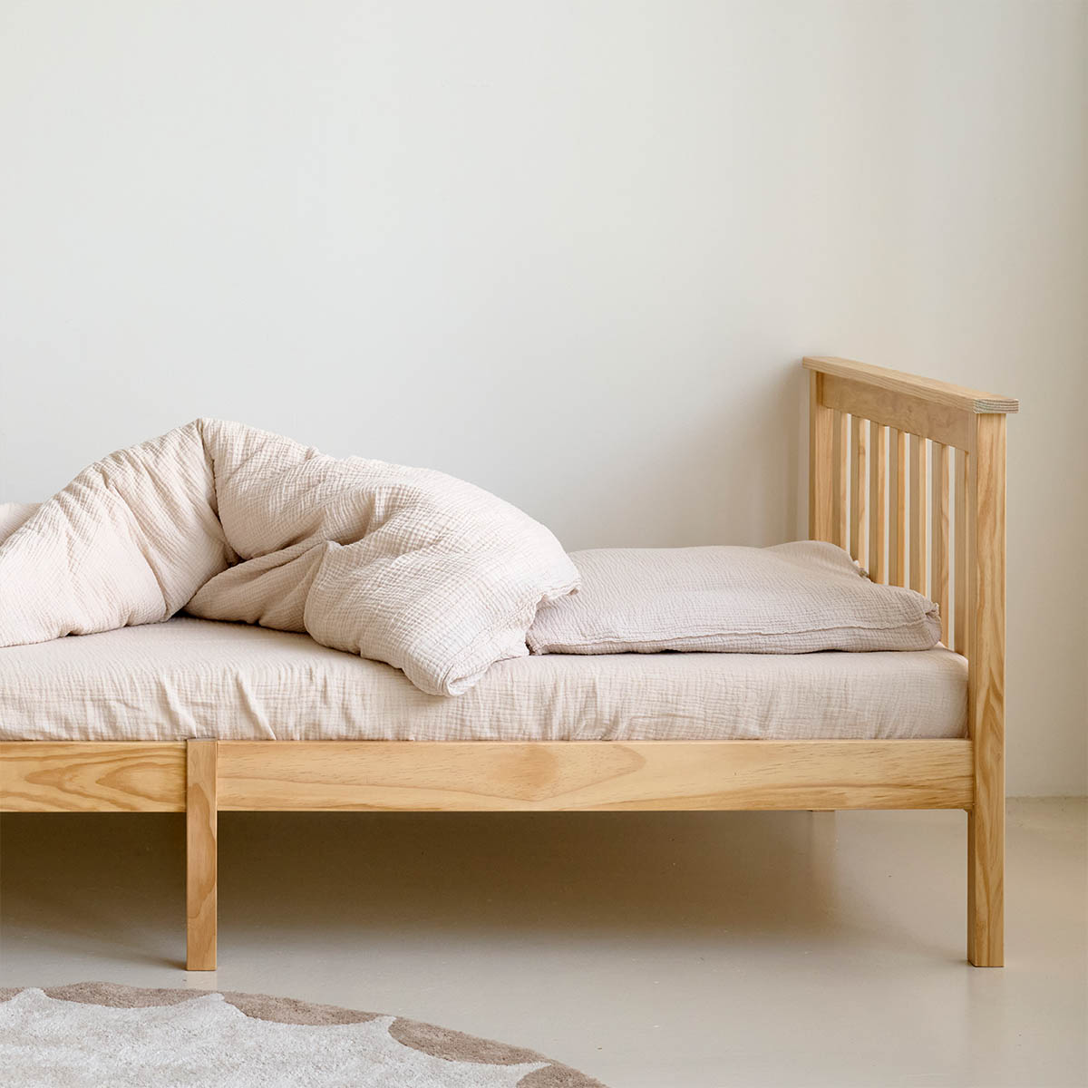 Essix - Taie de traversin unie en percale de coton, ROYAL LINE, Beige