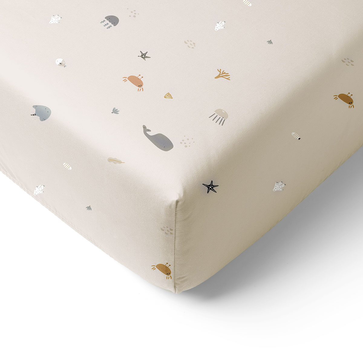 Jollein Jersey Oatmeal/Sand 60 X 120 Cm 2 Stuks Ledikant Hoeslaken 2511 507 68155