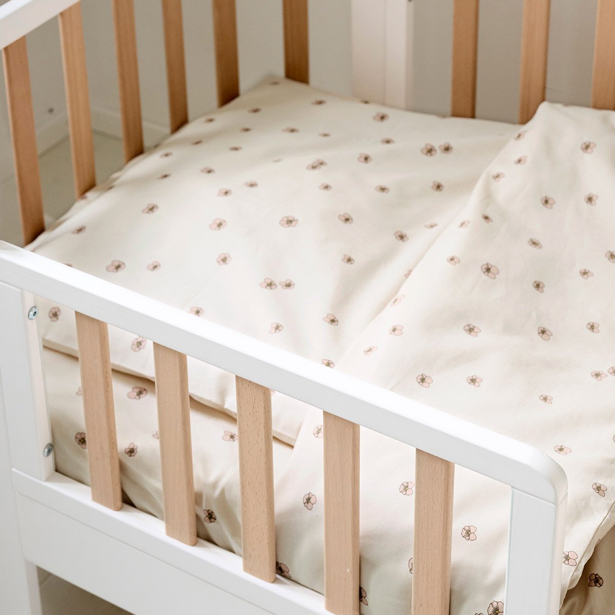 PEUTER HOESLAKEN 70 X 140 CM «PANSY» | BEIGE-ROZE