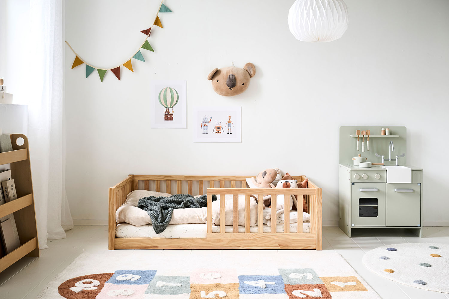 LIT MONTESSORI AU SOL «NID» | 70 X 140 CM | NATUREL