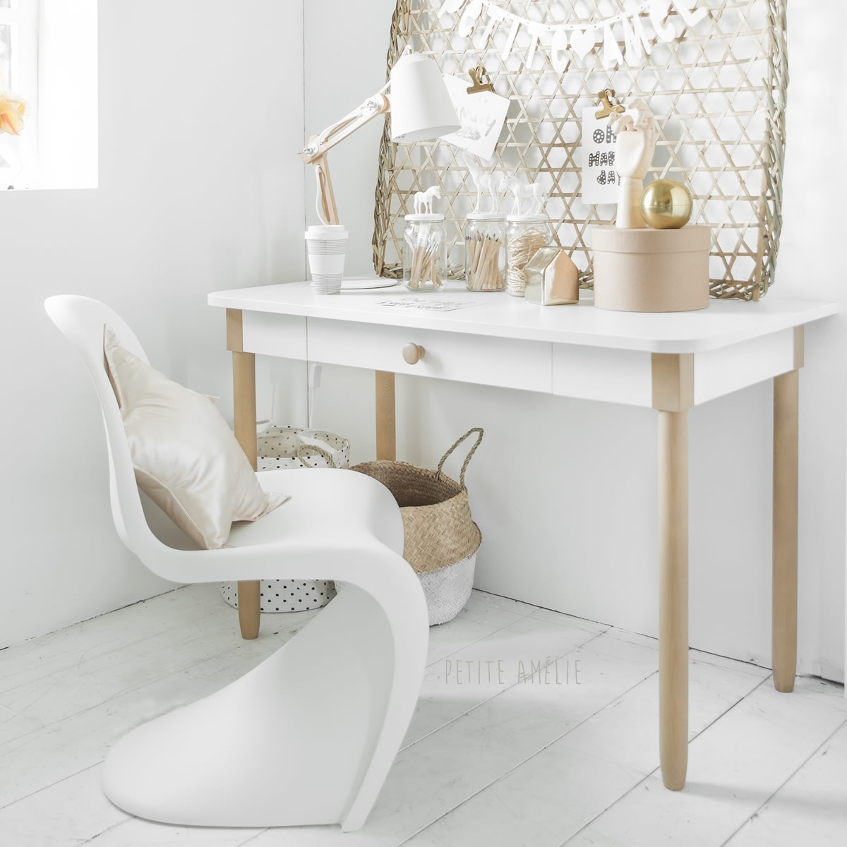 Children's desk / dressing table white «Bocca»