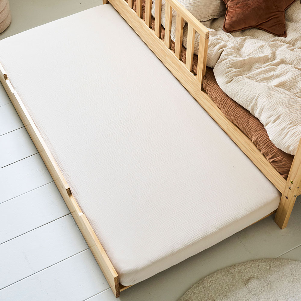 Ausziehbett für Hausbetten und «Nid» Juniorbett 80 x 160 cm | Natur