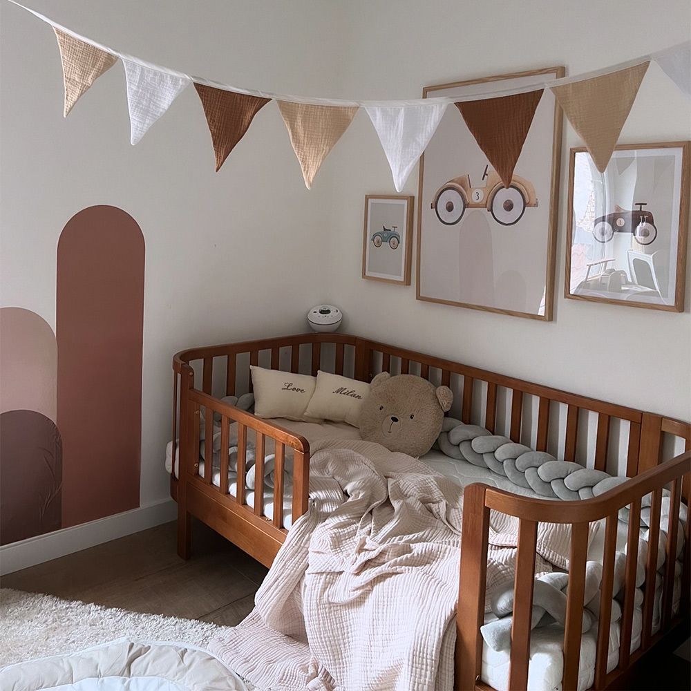 OVALES KLEINKINDERBETT «COCOON» | 70 X 140 CM | WALNUSS