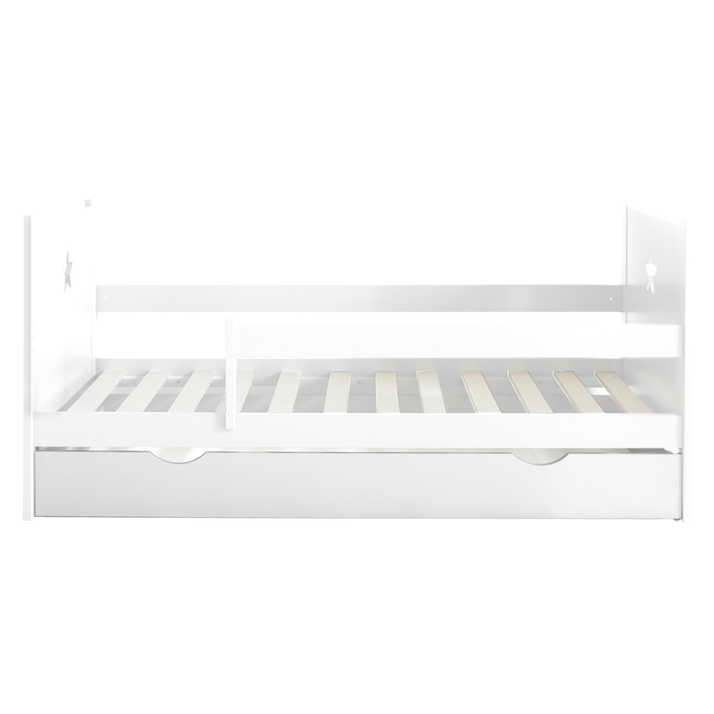 Onderschuiflade op wieltjes voor Juniorbed «Nuit» 160 x 70 | Wit