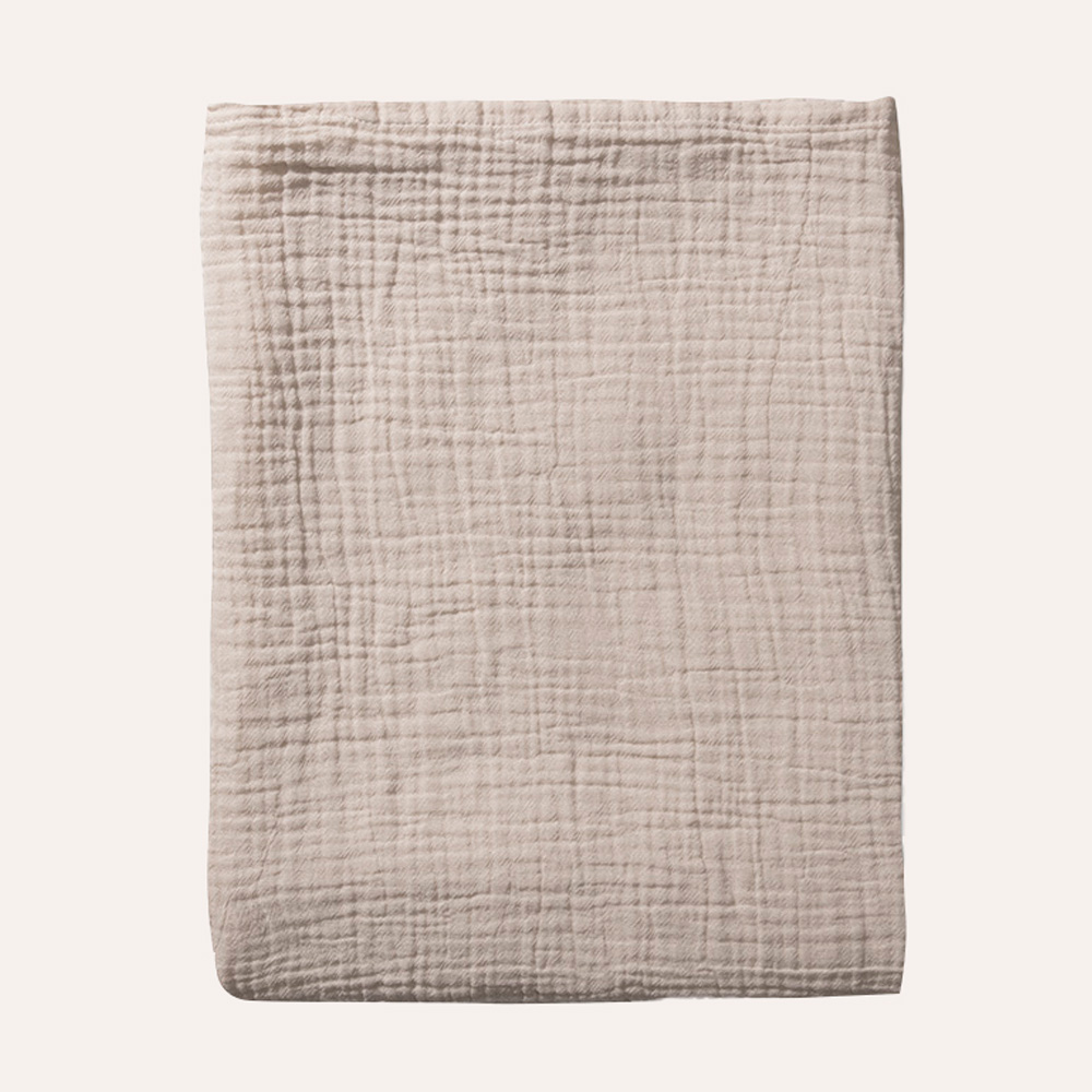 MOUSSELINE BABYLAKENTJE / INBAKERDOEK | 75 X 100 CM | BEIGE
