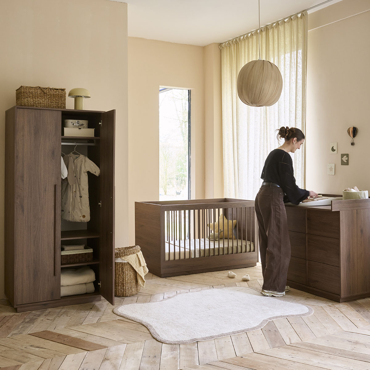 Noma babykamer collectie: minimalistisch design met eiken accenten