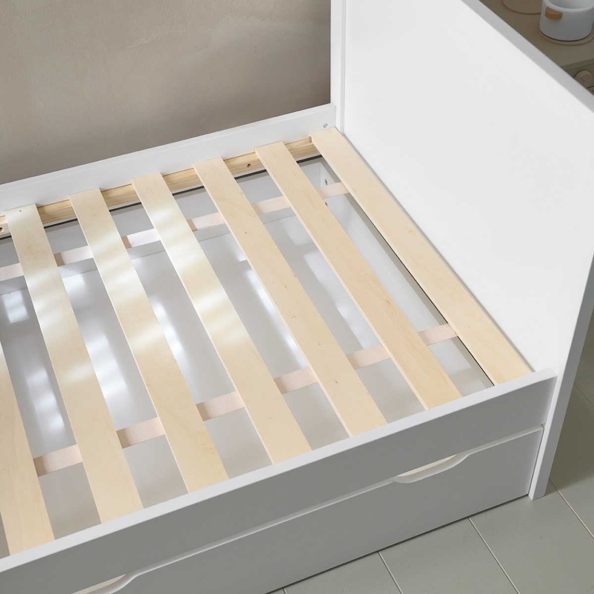 MITWACHSENDES KINDERBETT «BRUME» | 80 X 140-200 CM | WEISS