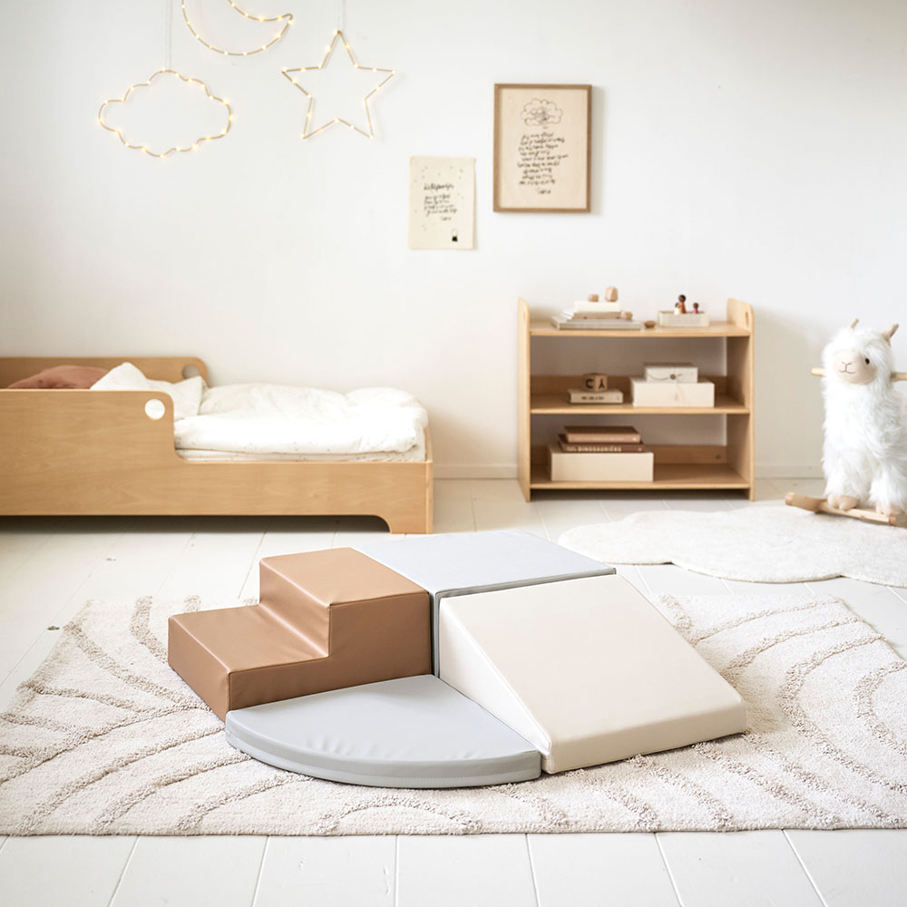 MONTESSORI BODENBETT «ELLIPSE» | 70 x 140 CM | NATUR