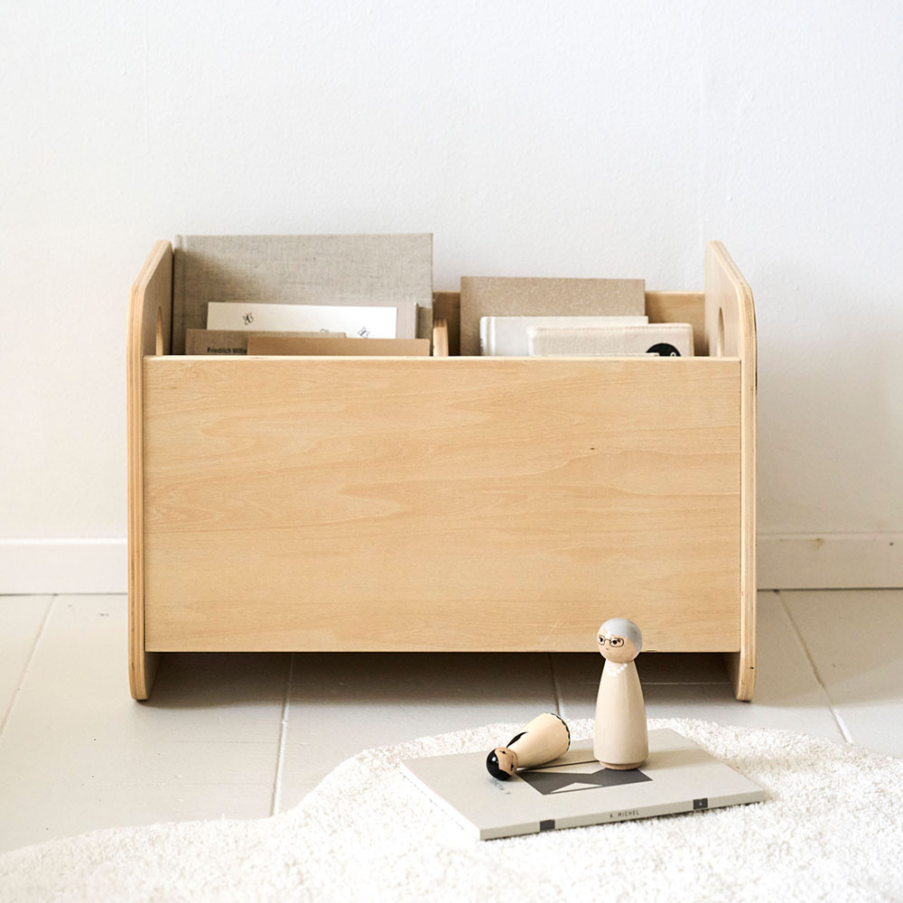 MONTESSORI WOODEN TOY CHEST «ELLIPSE» | NATURAL