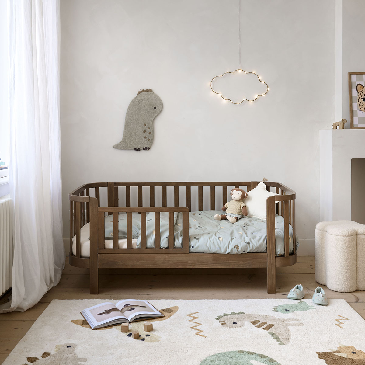 Ovaal peuterbed «Cocoon» | 70 x 140 cm | Cocoa