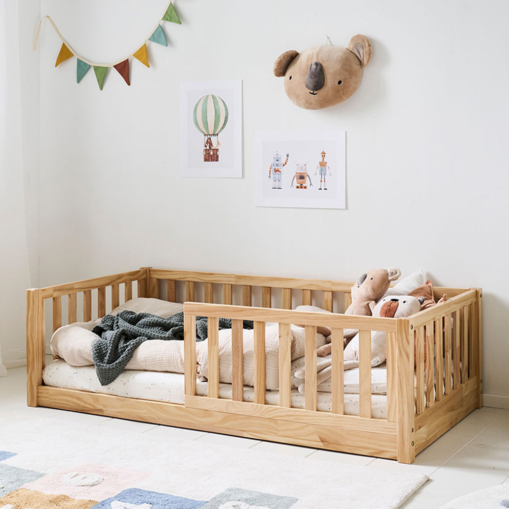 MONTESSORI VLOERBED «NID» | 70 X 140 CM | NATUREL