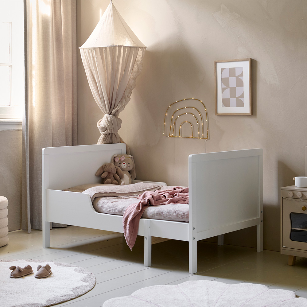 MEEGROEIBED «BRUME» INCL. LATTENBODEM | 80 X 140-200 CM | WIT