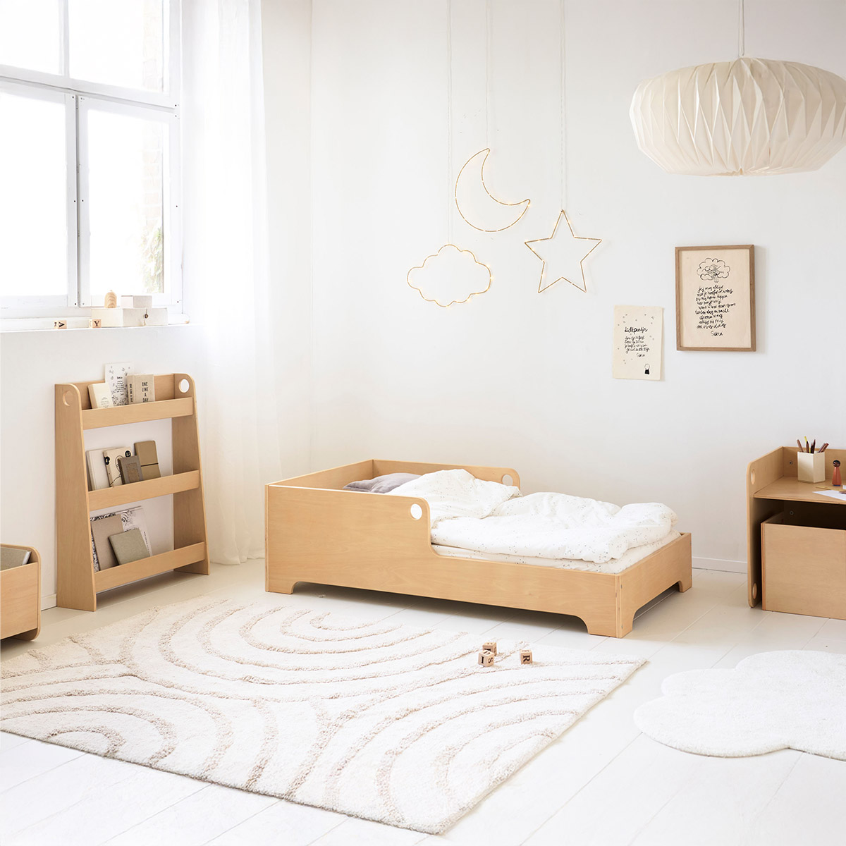 BIBLIOTHÈQUE MONTESSORI «ELLIPSE» | NATUREL