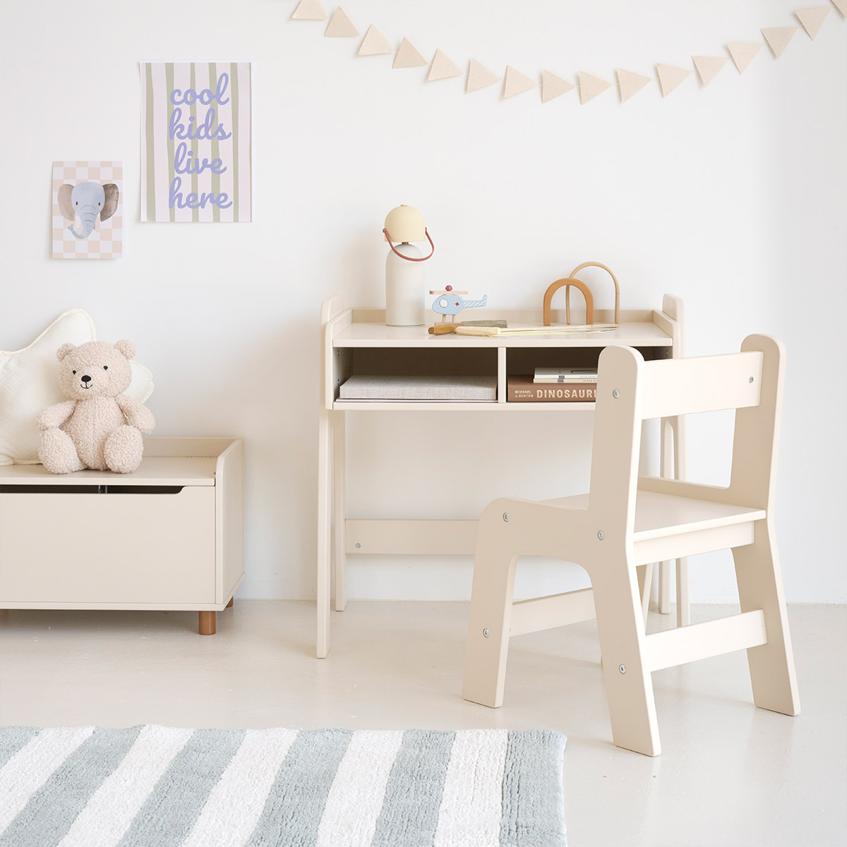 Coffre à jouets «Lune» | Beige
