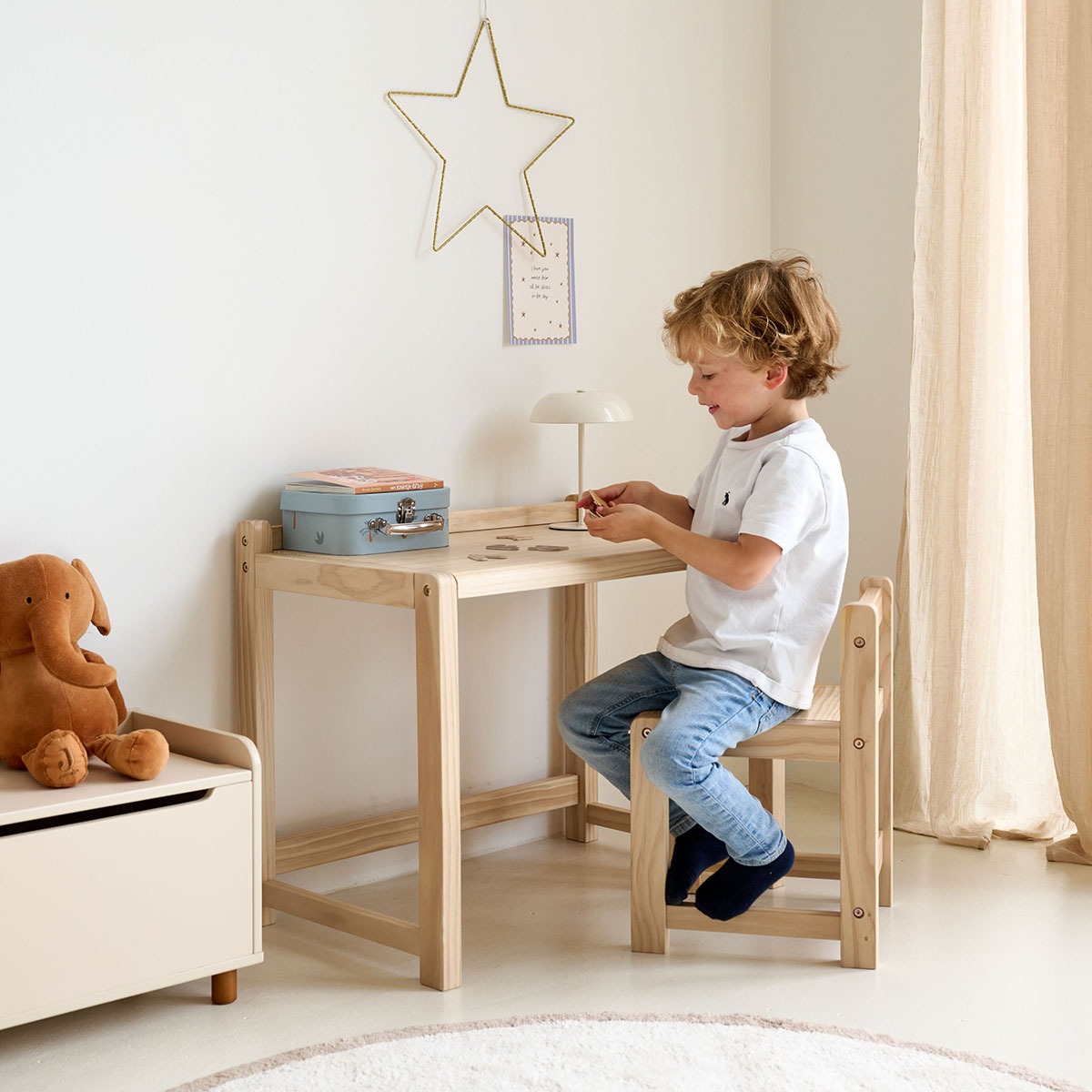 Chaise enfant «Milo» | Naturel