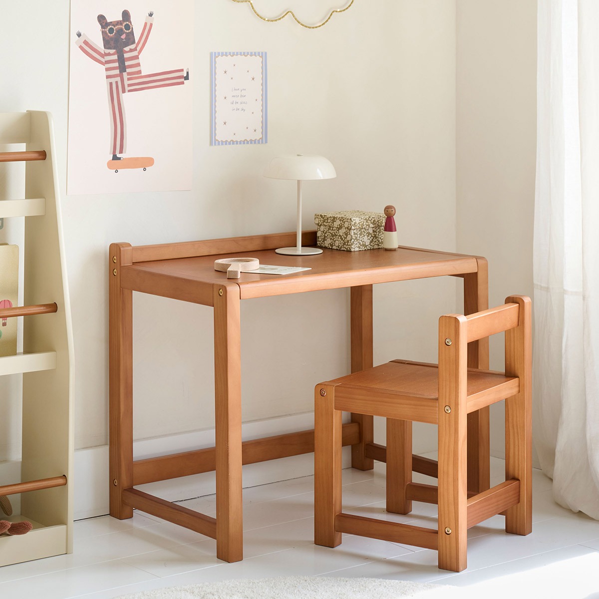 Table et chaise enfant «Milo» | Noyer