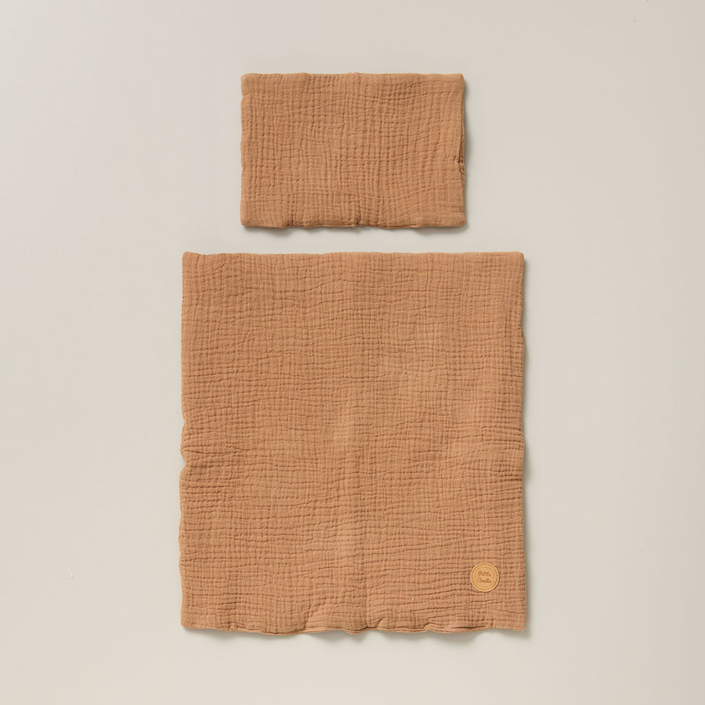poppen beddengoed «Colombe» | Caramel