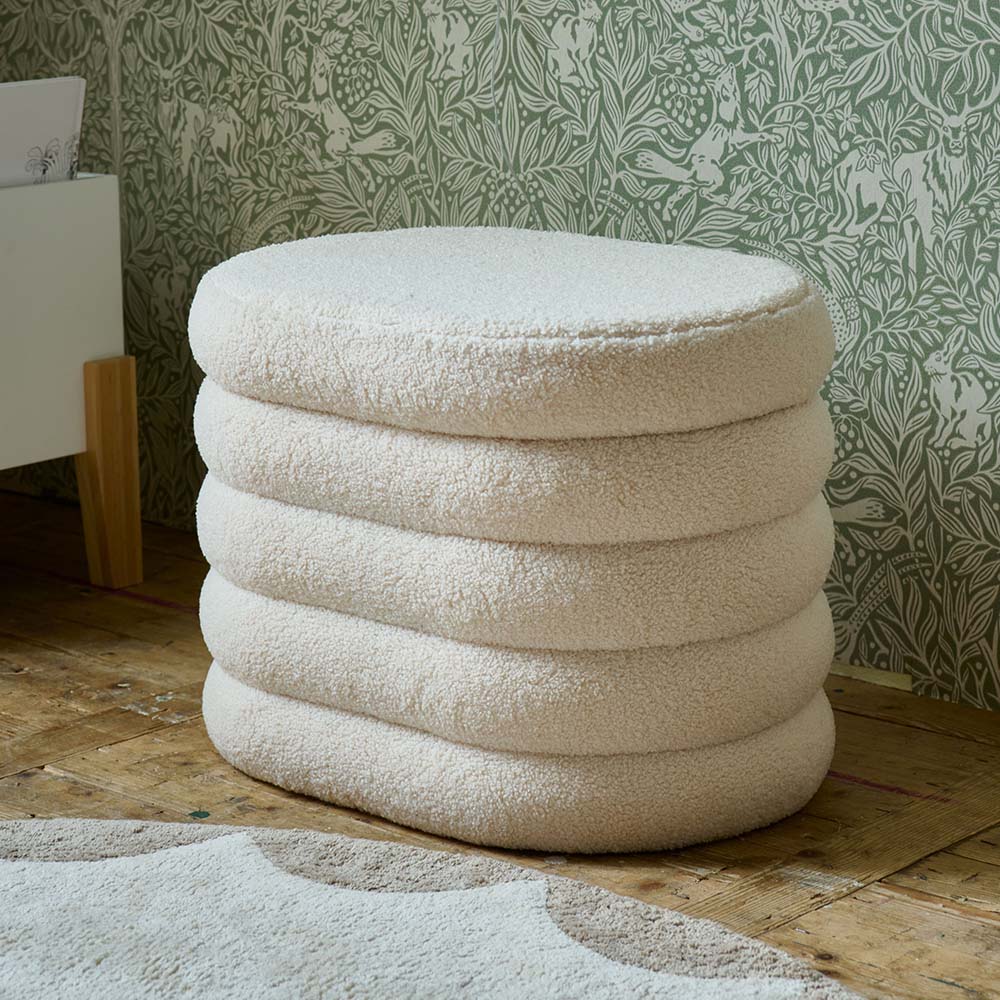 Pouf de rangement multifonctionnel pour encourager l'organisation des jouets et l'ordre