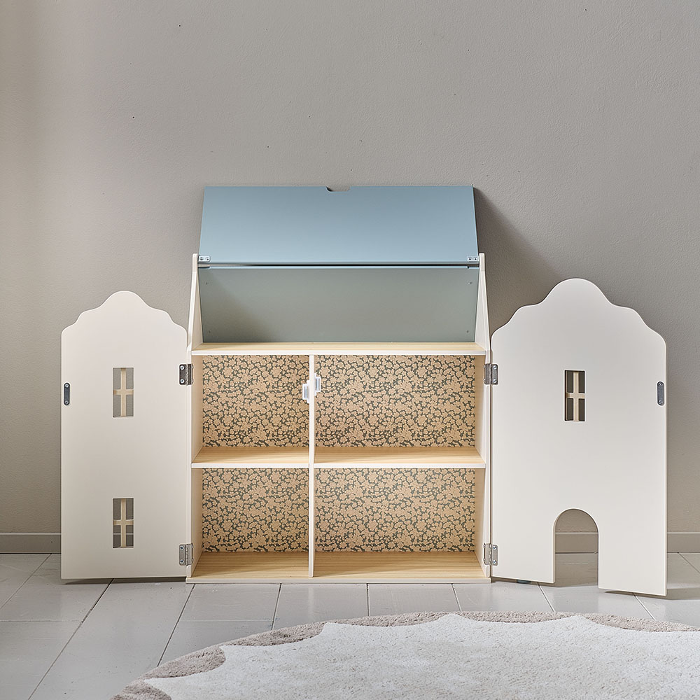 Puppenhaus aus Holz «Annie» | BEIGE & BLAU