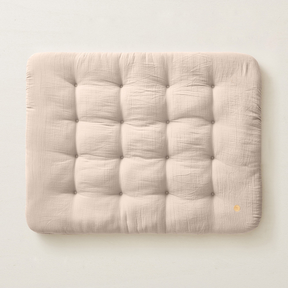 Biologisch katoenen speelkleed Biscuit | 110x85cm | Zacht roze