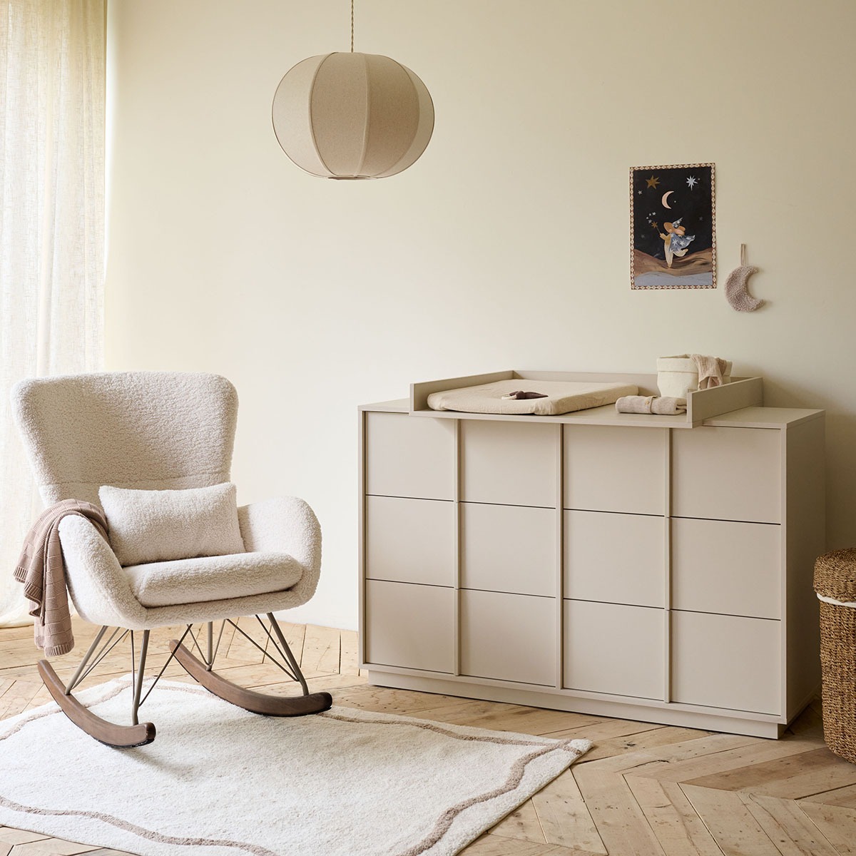 Rocking chair «Lune» | Beige