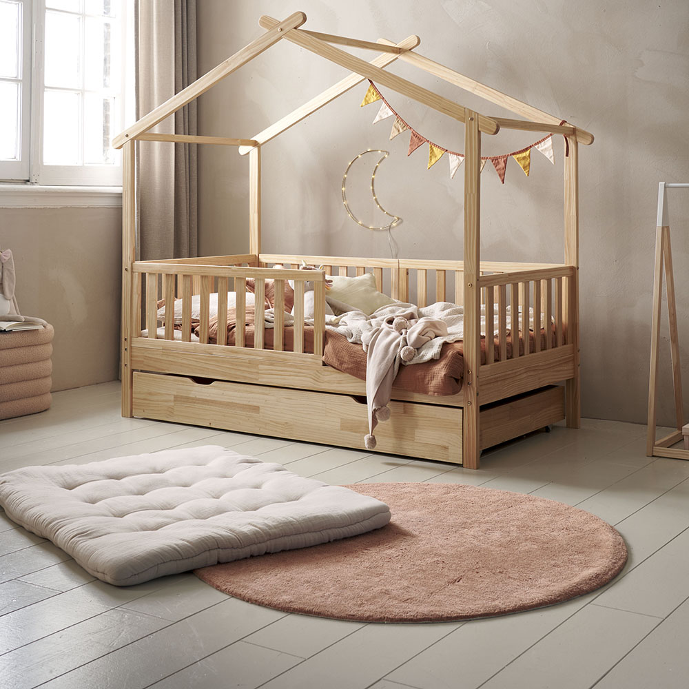TAPIS ENFANT LAVABLE ROND Ø110 CM | TERRACOTTA