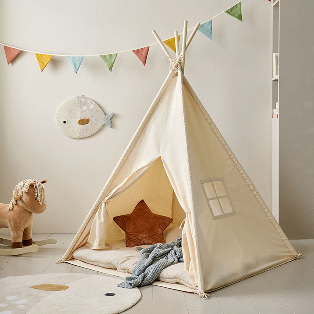 Boho Tipi tent Pom Pom | Spelen | – by Bliss