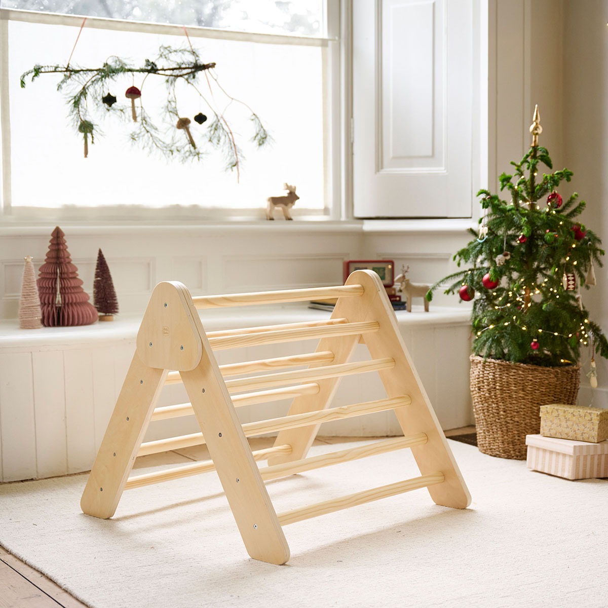 Montessori klimrek driehoek | Naturel
