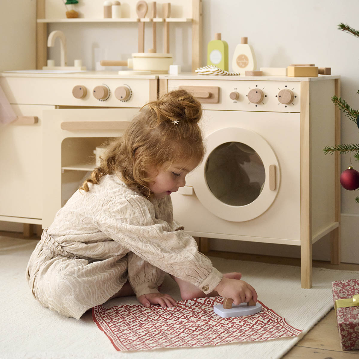 deAO Wasset met mijn eerste wasmachine voor kinderen, inclusief een groot aantal was- en reinigingsaccessoires