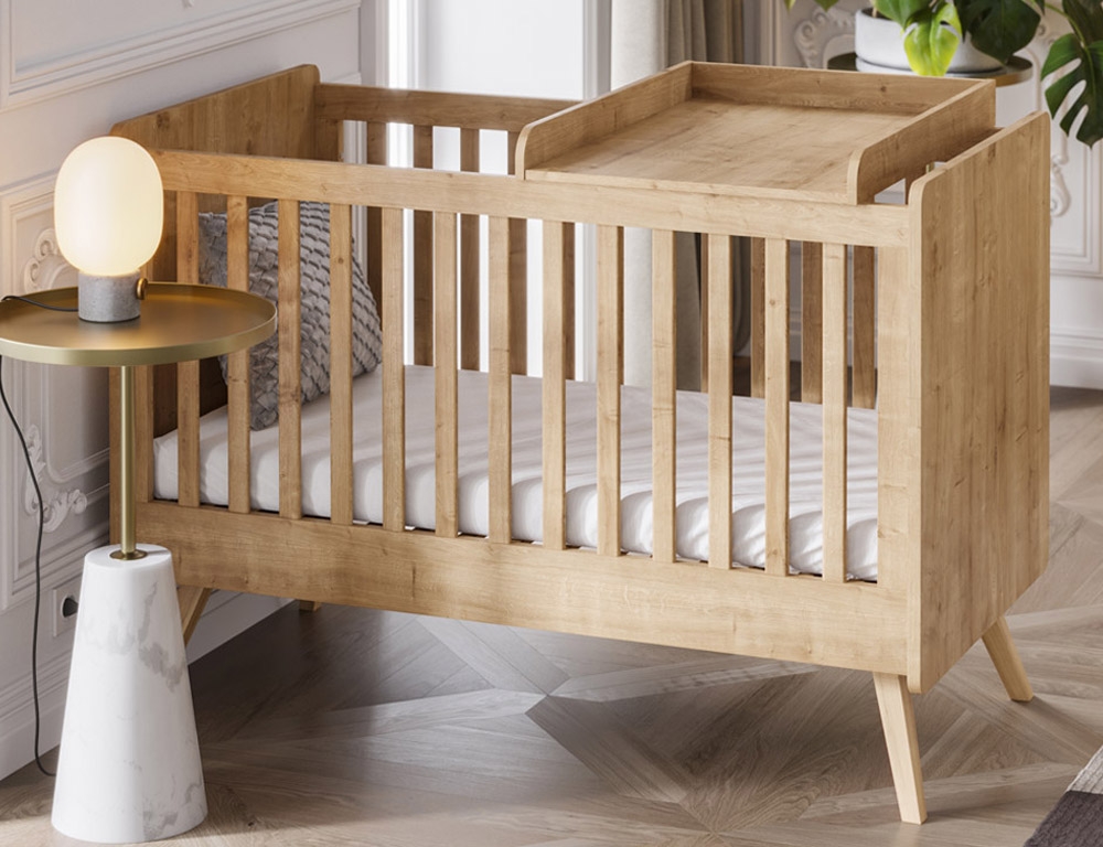Universele verschoontafel voor babybed | hout