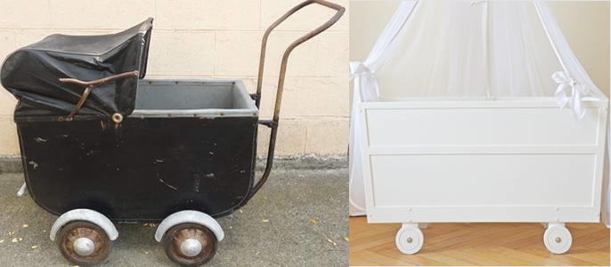 Vintage authentic pram