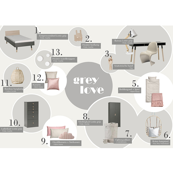 collage-tienerkamer-petite-amelie-grey-love